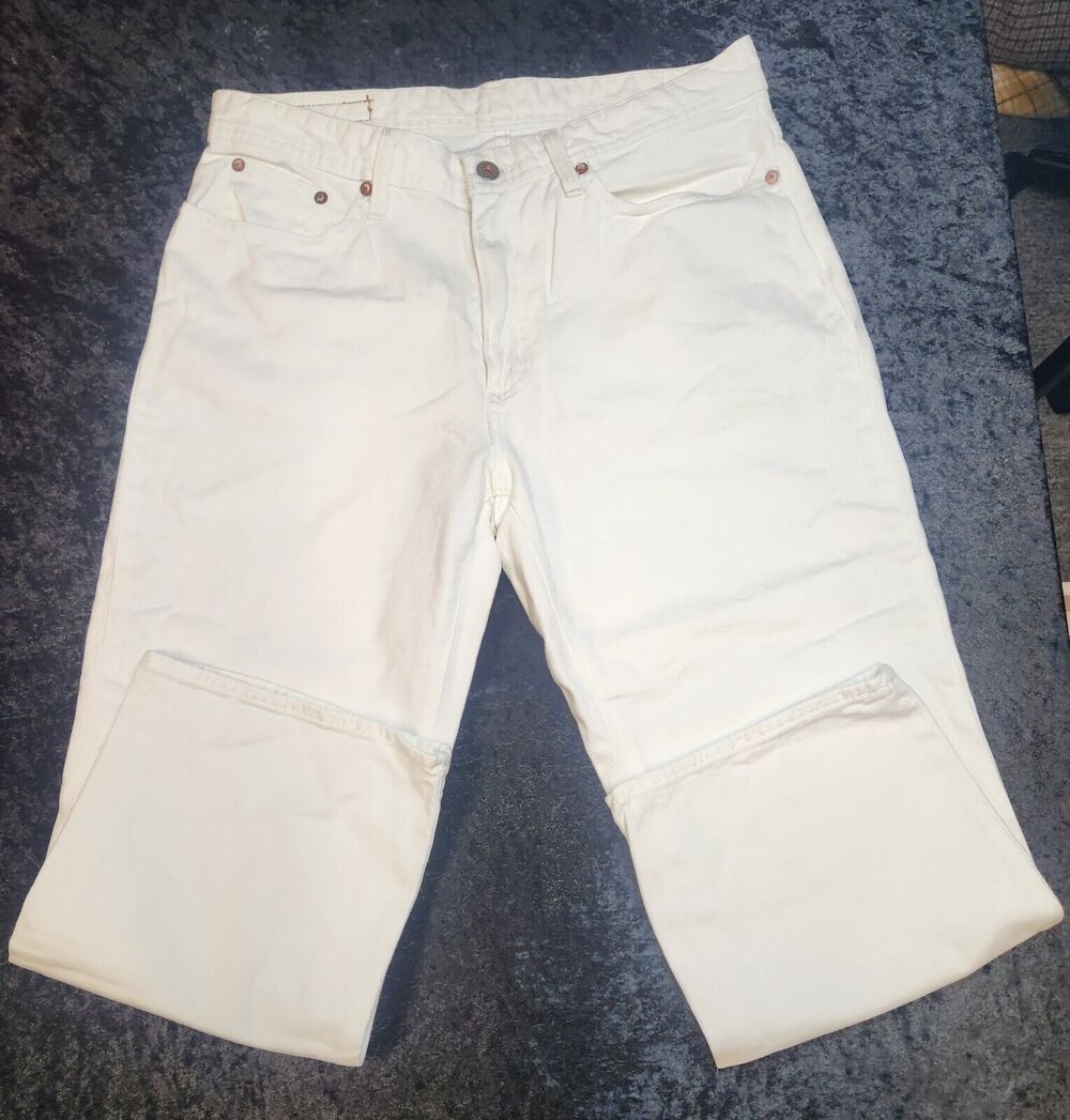 Ralph Lauren Polo Jeans Co Womens White Demin Cropped Jean-Size 8
